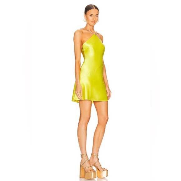 Cult Gaia Minna Dress in Tahdig Yellow NWT - Picture 3 of 7